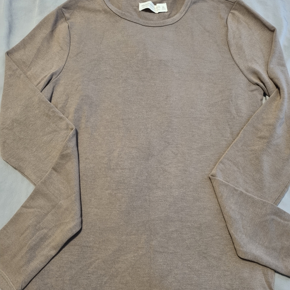 Abercrombie & Fitch Taupe Long Sleeve Shirt